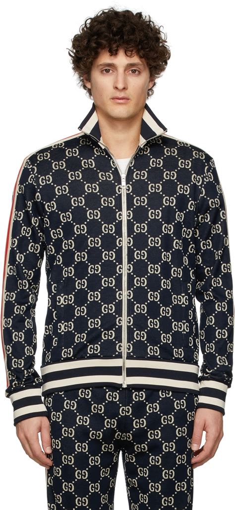 gucci jacquard nylon jacket replica|gg jacquard cotton jacket.